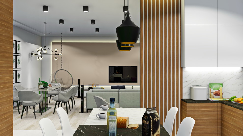 Дизайн интерьера квартиры 130 м2