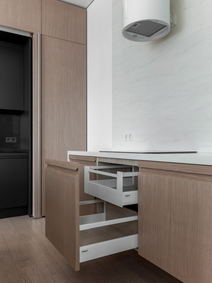 Выдвижная система хранения Blum и ящики скрытого монтажа