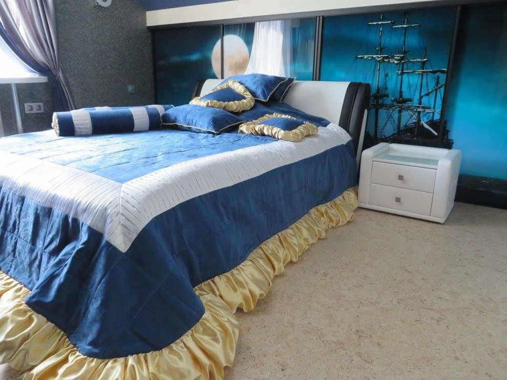 Покрывало в детской для мальчика.