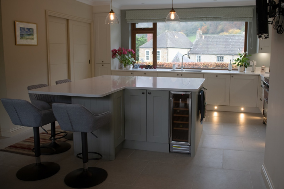 Wakefield - Sage Green & Porcelain - Contemporary - Kitchen ...