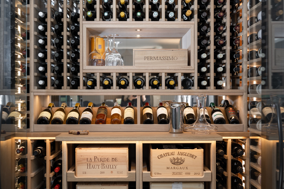 Inspiration for a medium sized modern wine cellar in London.