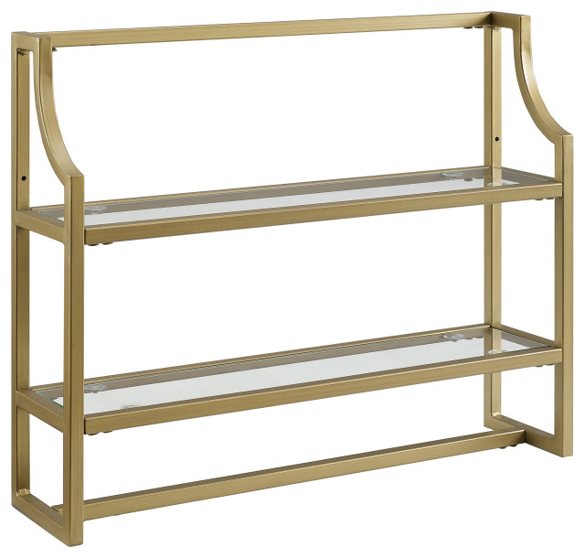 Aimee Wall Shelf Transitional Bathroom Shelves By Crosley Aimee Wall Shelf Transitional