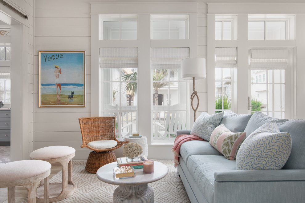 Cinnamon Shore - Beach Style - Living Room - Austin - by Heather Scott ...