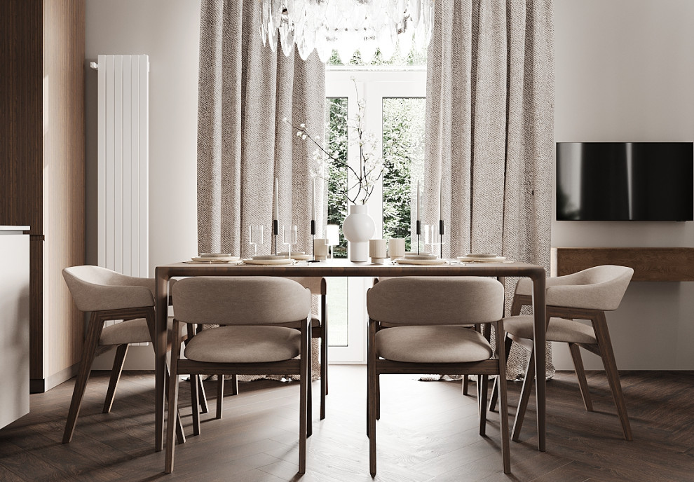 Кухня-гостиная в загородном доме