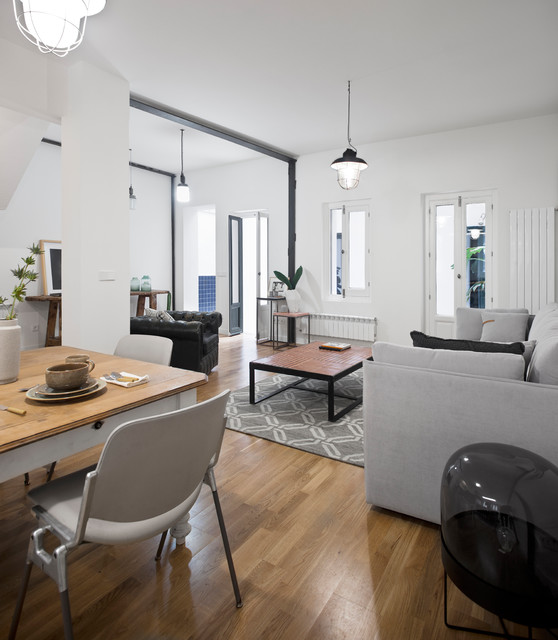 INDUSTRIAL coastal-living-room