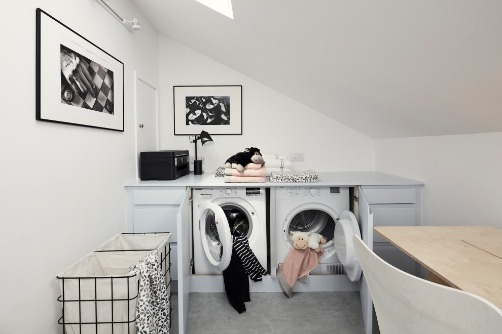 Inspiration for a scandinavian laundry room in Dublin.