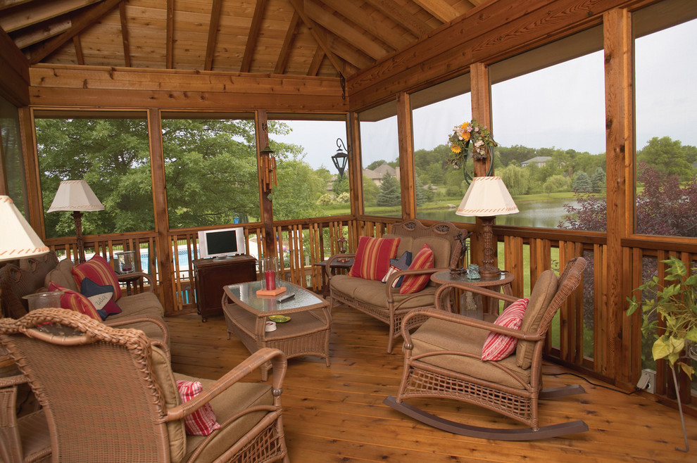 Porches - Rustic - Sunroom - Chicago - by Collins Construction Group, Inc