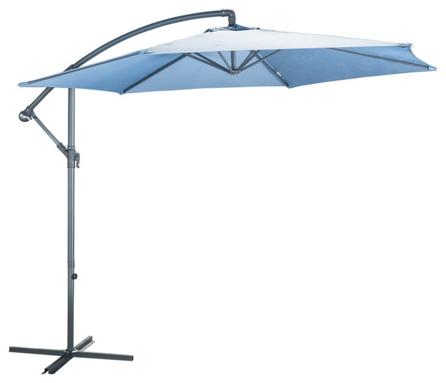 GDF Studio Mariner Outdoor Water Resistant Canopy Umbrella, Lavender