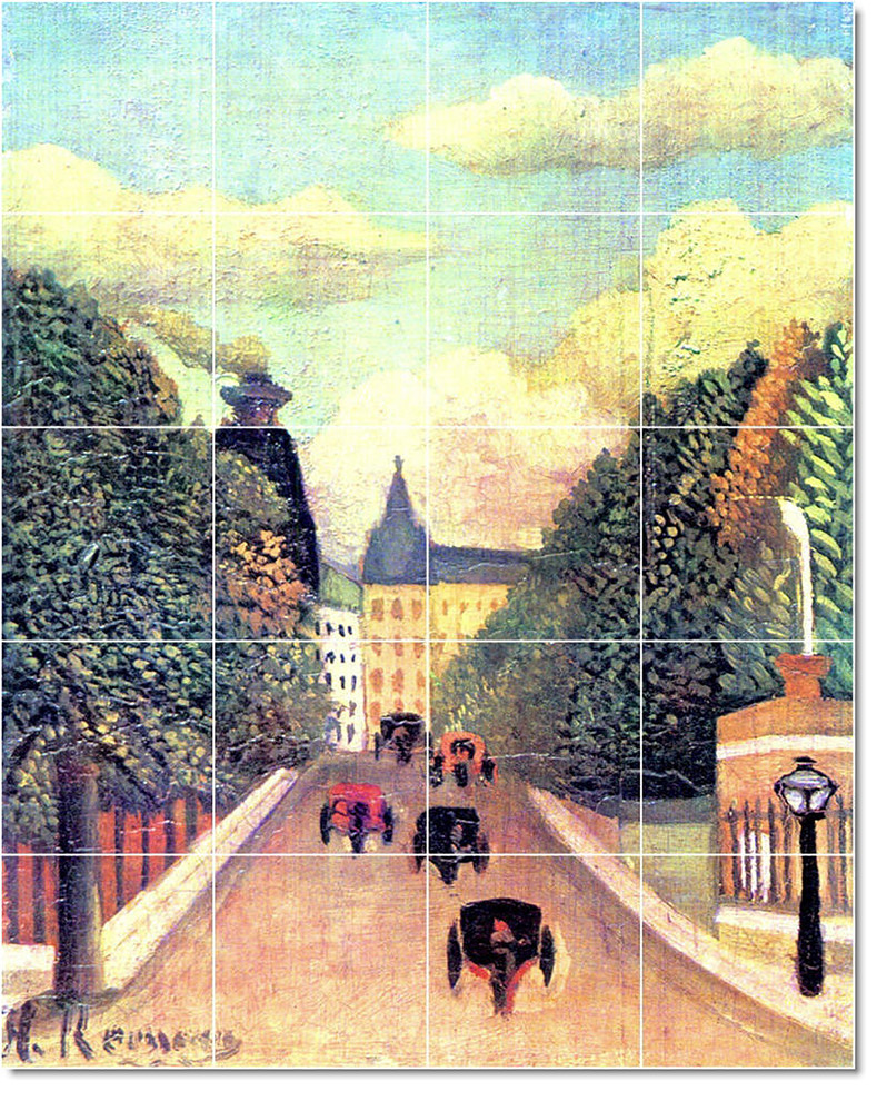 Jean-Jacques Rousseau Poster Art Painting Ceramic Tile Mural #84, 24"x30"