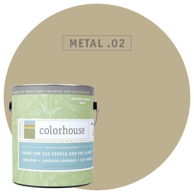 ColorSpot Eggshell Interior Paint Sample, Metal .01, 8-oz - Traditional