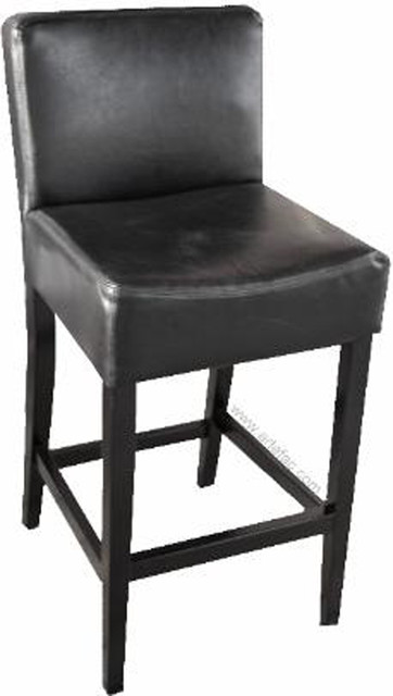 black leather counter chairs