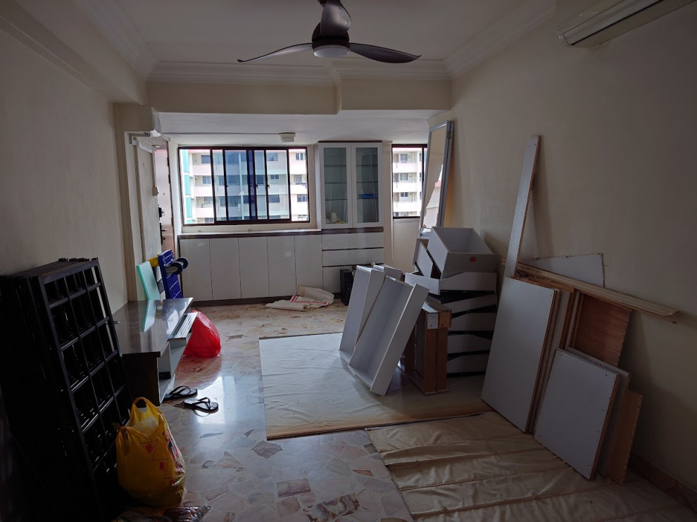 Inspiration for an Asian living room in Singapore.