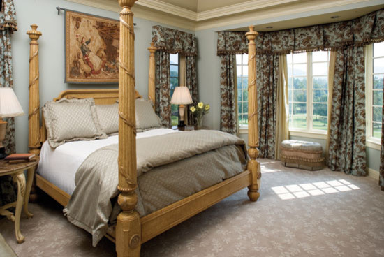This is an example of a traditional bedroom in Charlotte.