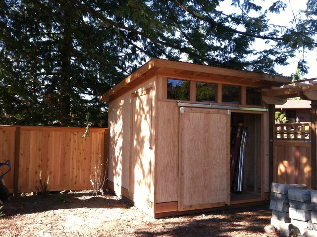Backyard shed    - Modern - Shed - Seattle - by Cedarcraft 