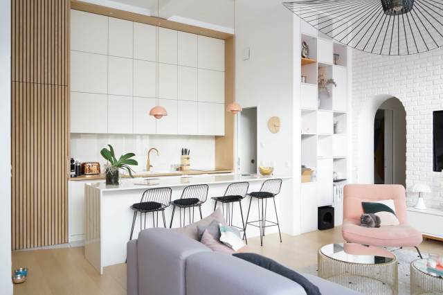 Loft M&eacute;d&eacute;ric contemporaneo-cucina