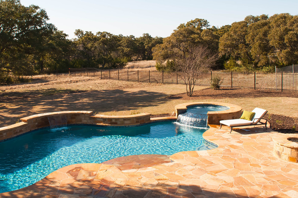 Inspiration for a transitional pool remodel in Austin