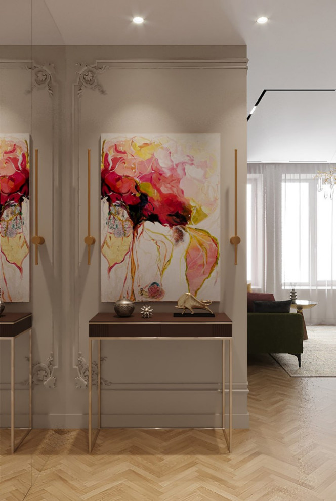 Прихожая в стиле современной классики