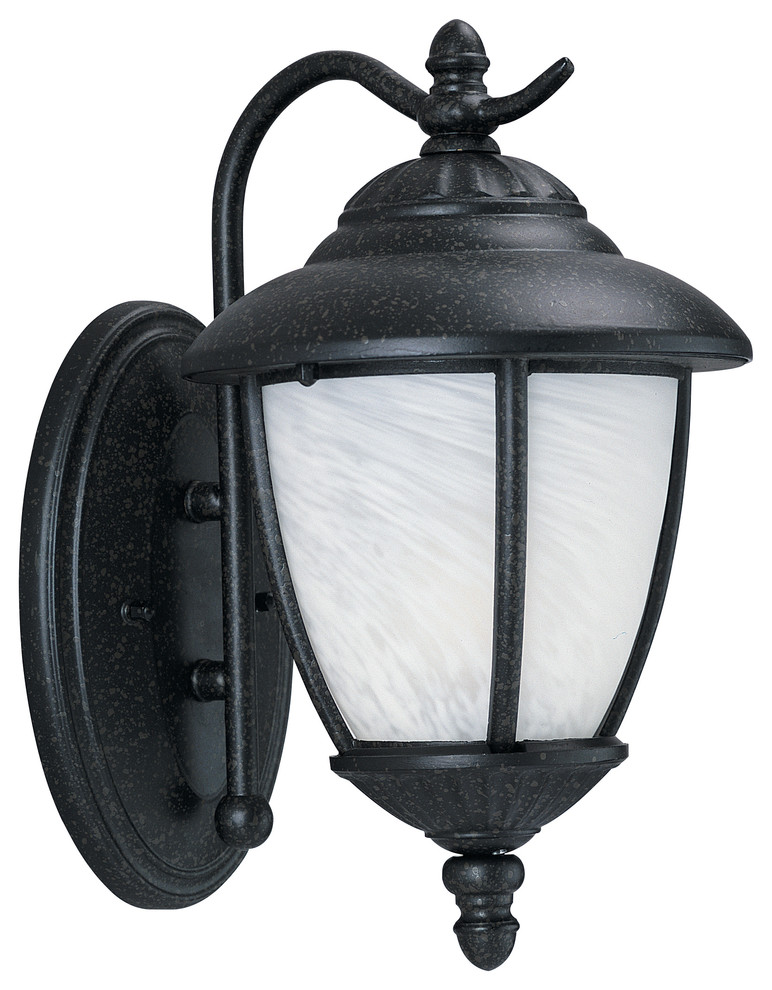 1-Light Forged Iron Outdoor Fixture