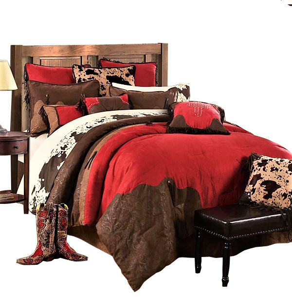 Red Ranch Comforter Set Southwestern Comforters And Comforter