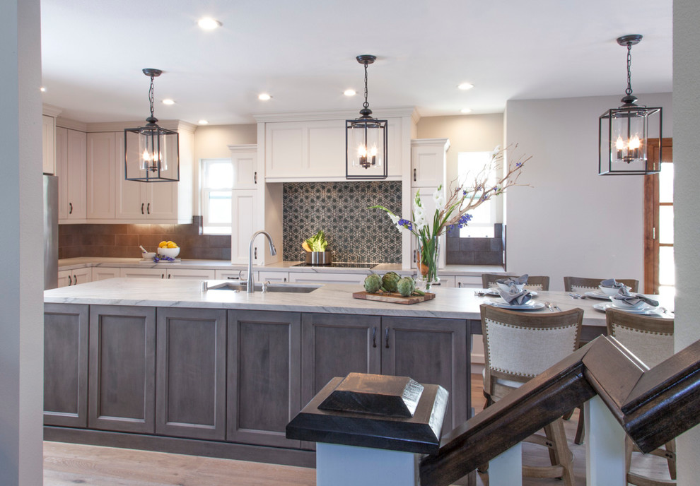 Inspiration for a transitional kitchen remodel in San Diego
