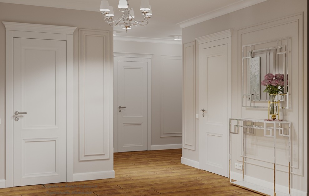 Дизайн-проект четырехкомнатной квартиры в жилом комплексе "Дом-Мегалит на Неве".