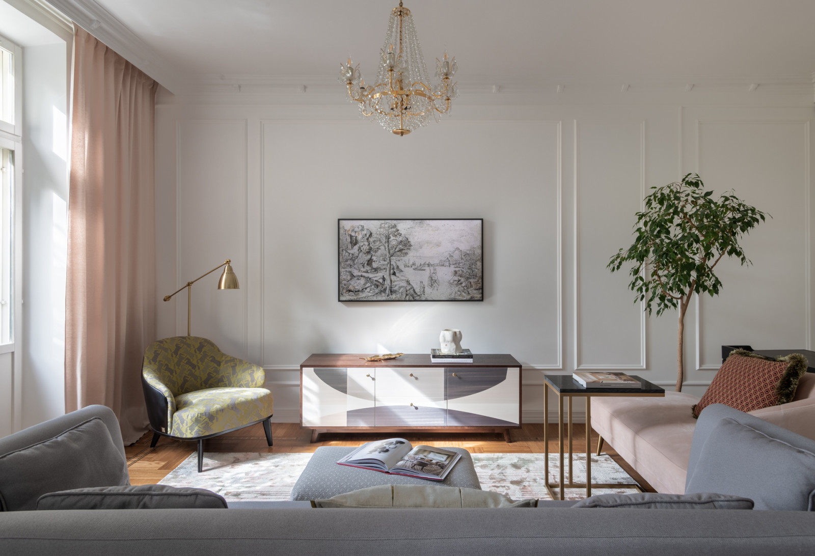 Квартира в сталинке в парижском стиле