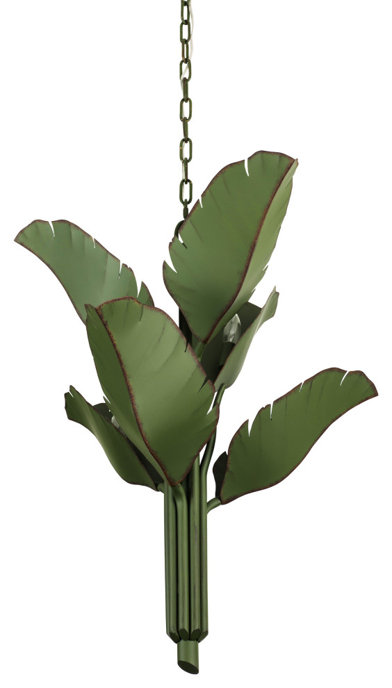 Banana Leaf 6 Light Chandelier Tropical Chandeliers by Varaluz