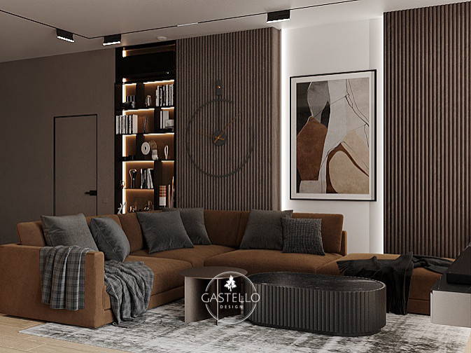 Пентхаус на Староволынской ул. (Гостиная)