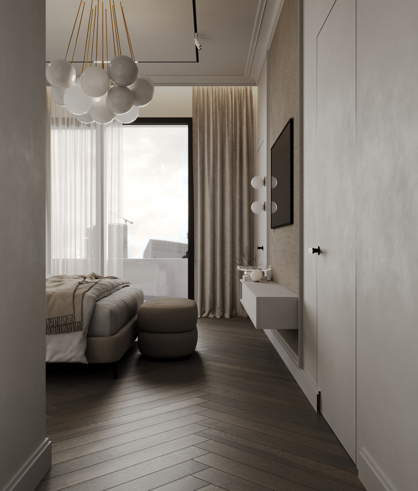 Утонченная минималистичная спальня