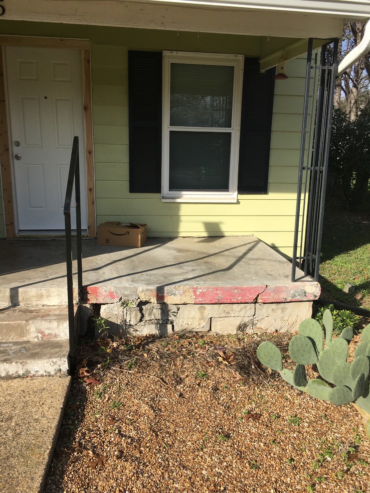 Ideas for covering ugly concrete porch?