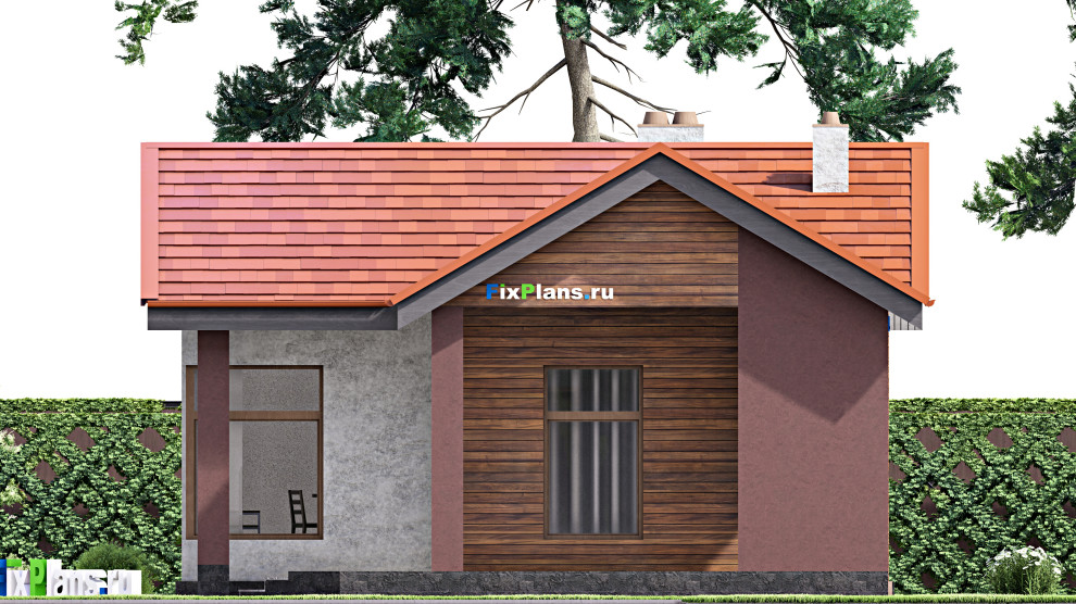 Проект одноэтажного дома 8х9м S53м2 F-14966