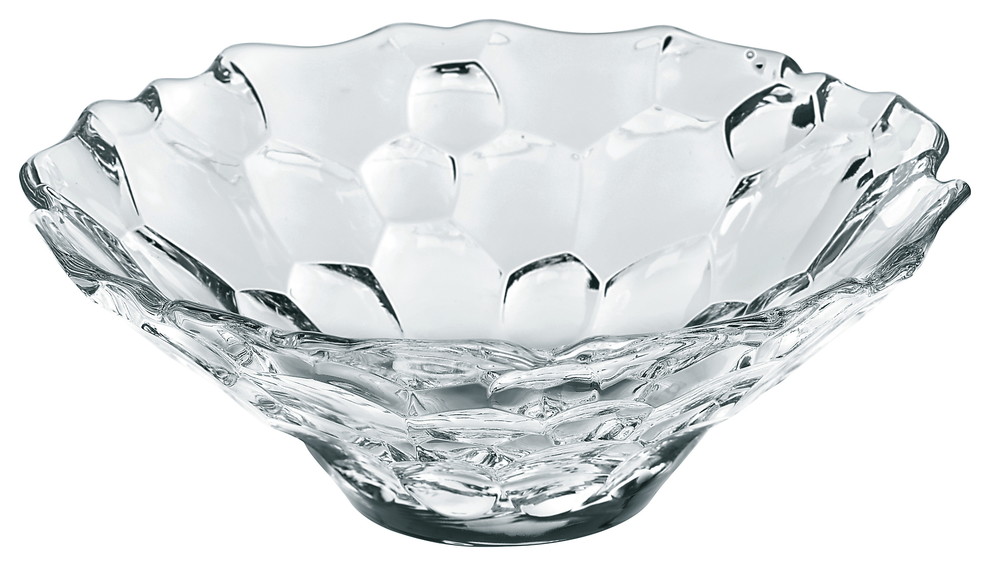Nachtmann Sphere Crystal 6 Inch Candy Bowl, Set of 2 Contemporary