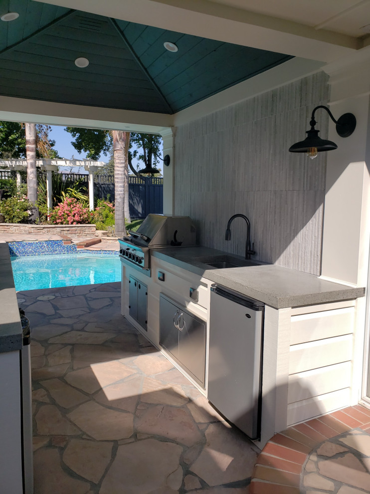 Pool house & Outdoor kitchen remodel