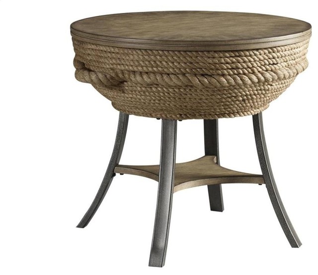 Crescent Key End Table Beach Style Side Tables And End Tables by