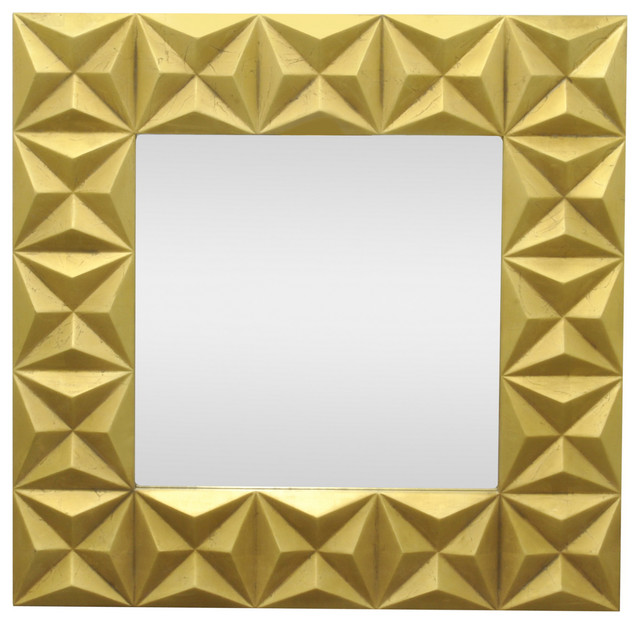 Three Hands Wood Mirror