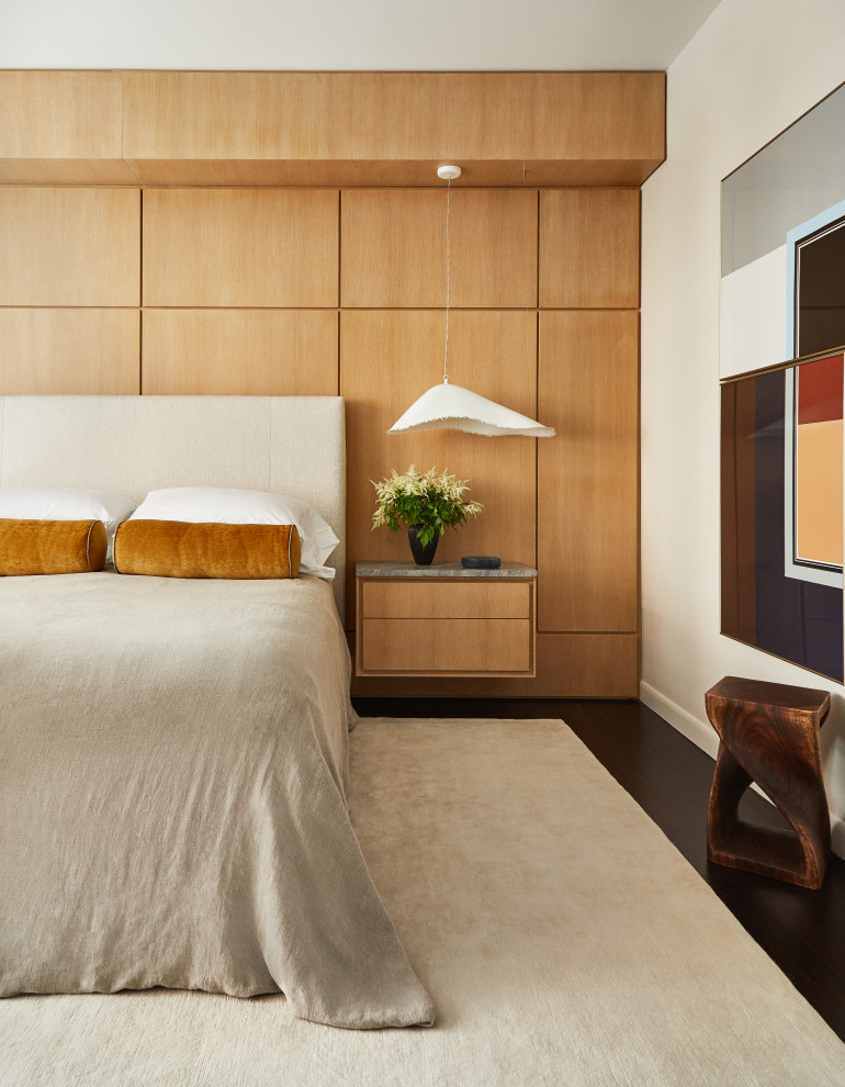 Minimalist bedroom photo in New York