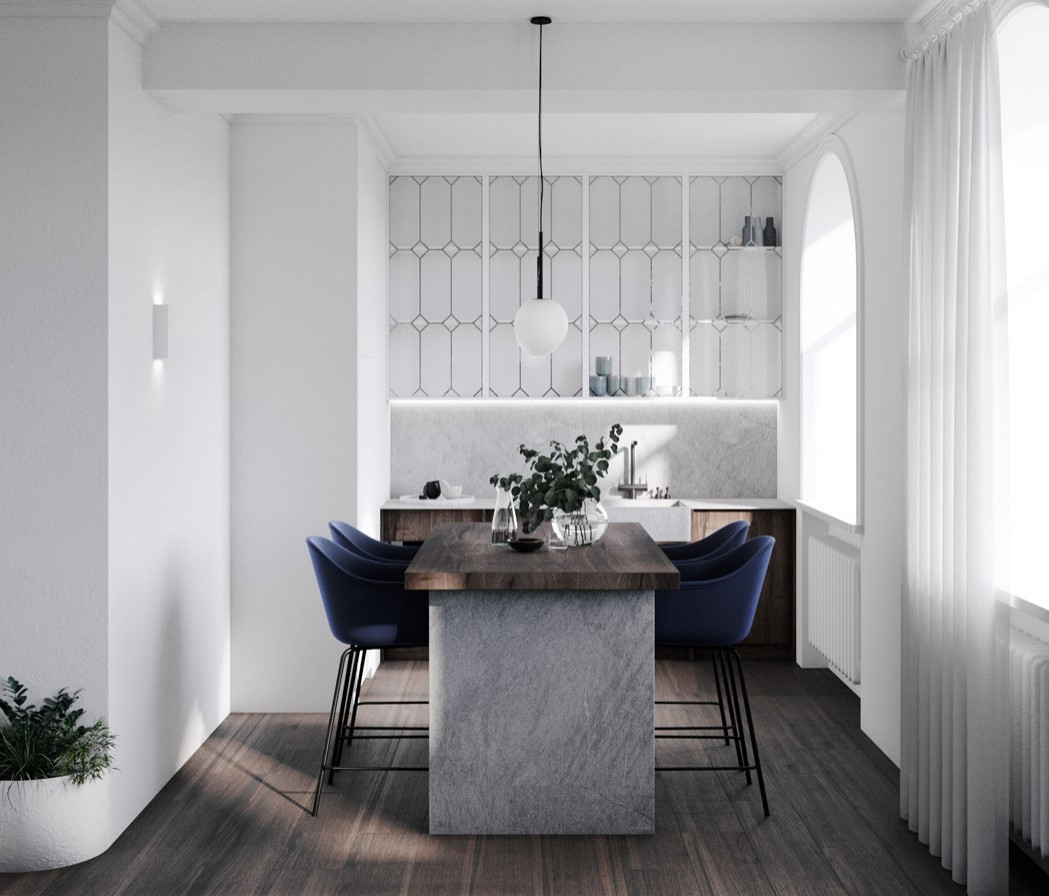 Дизайн проект квартиры площадью 65 м2