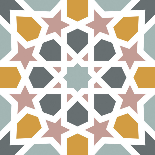 Calliope Colorful Moroccan Peel And Stick Floor Tile