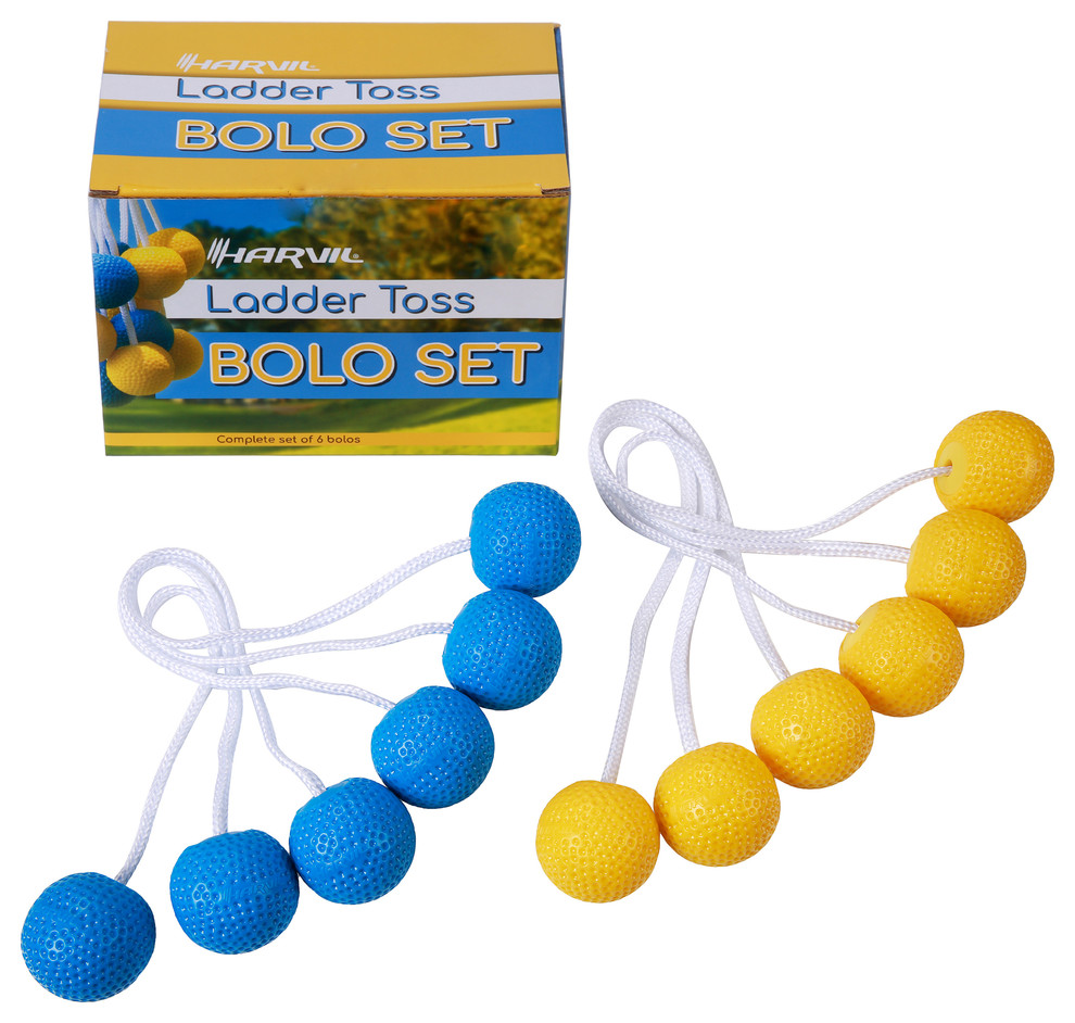 Harvil Ladder Toss Golf Bolas Set, Blue/Yellow