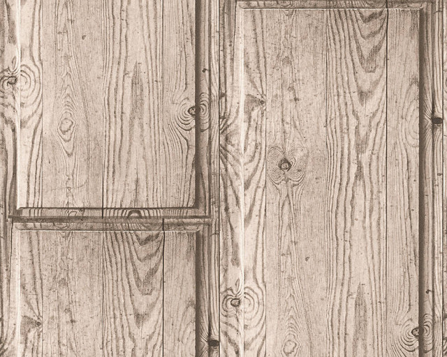 Loft Textured Wallpaper Featuring Rustic Wood, One Roll - Rustic ...