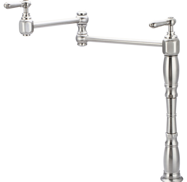 Americana Deck Mount Pot Filler Traditional Pot Fillers by