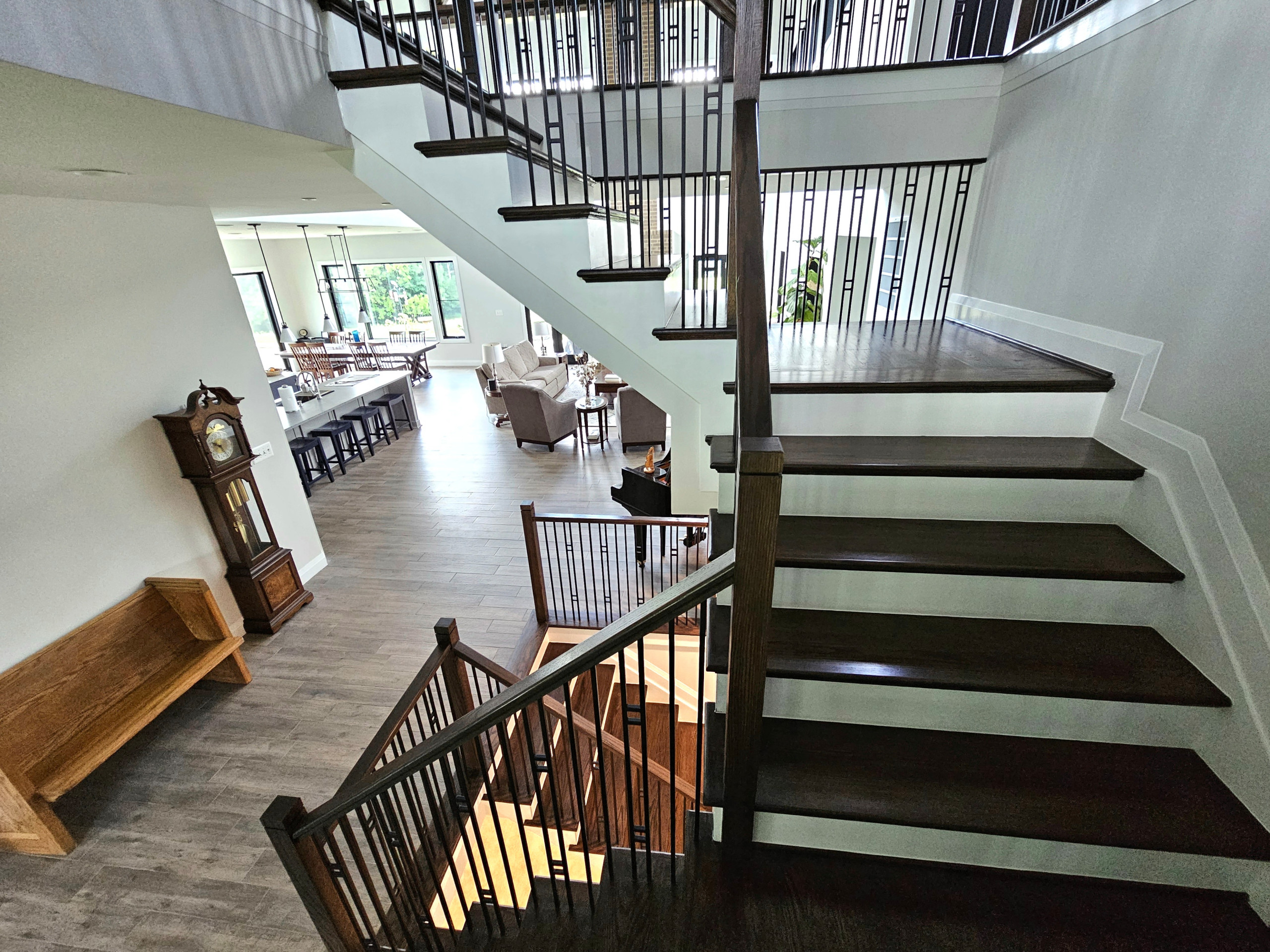 109_Impressive Floating Staircase in Countryside Retreat, Upper Marlboro, MD