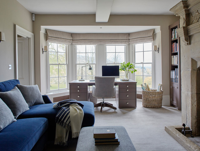 Sims Hilditch 16th Century Manor traditional-home-office