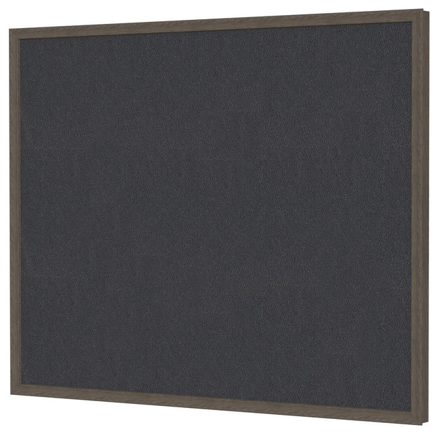 Impression Classic Frame, Black Fabric Tackboard, Walnut Finish