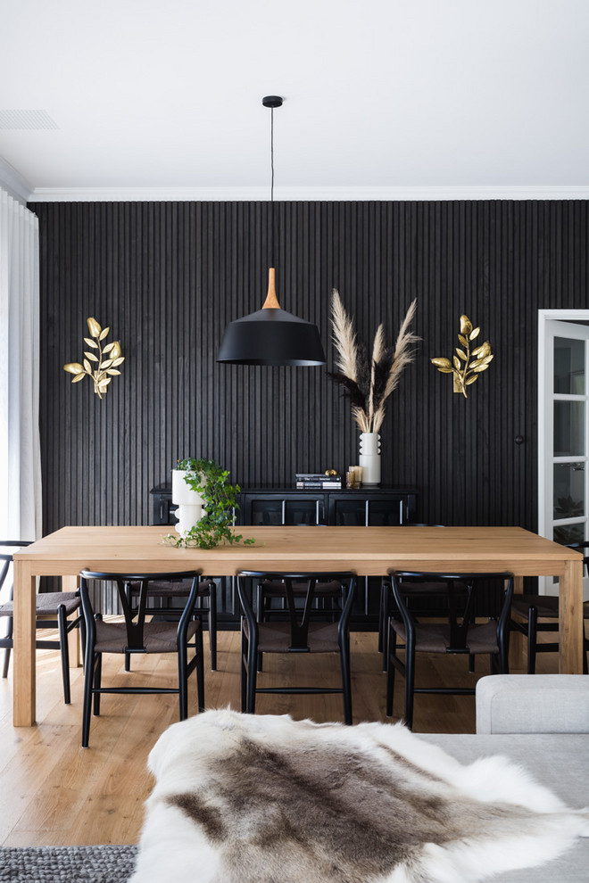 Design ideas for a contemporary dining room in Perth.