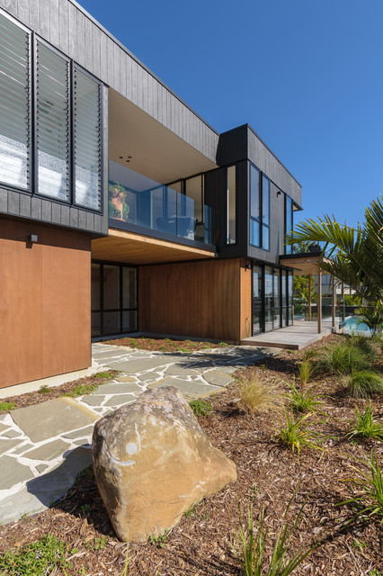 Maraetai Beach modern-fasad