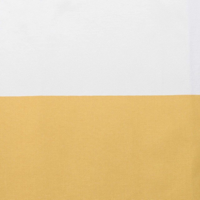 Quince Yellow Off White Horizontal Stripe Fabric Swatch 4 X4