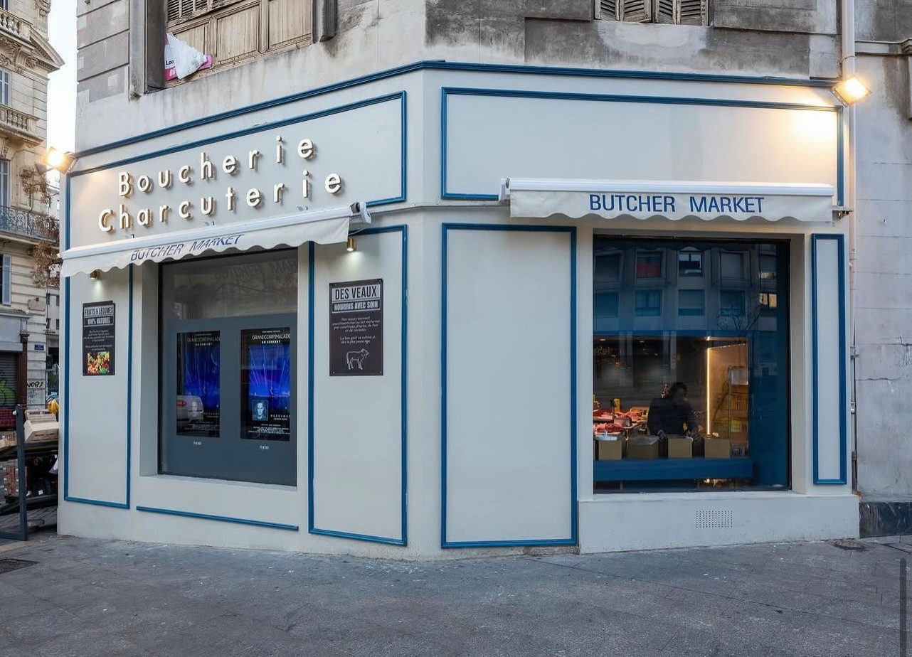 Restructuration de façade : Boucherie-Charcuterie  — Marseille