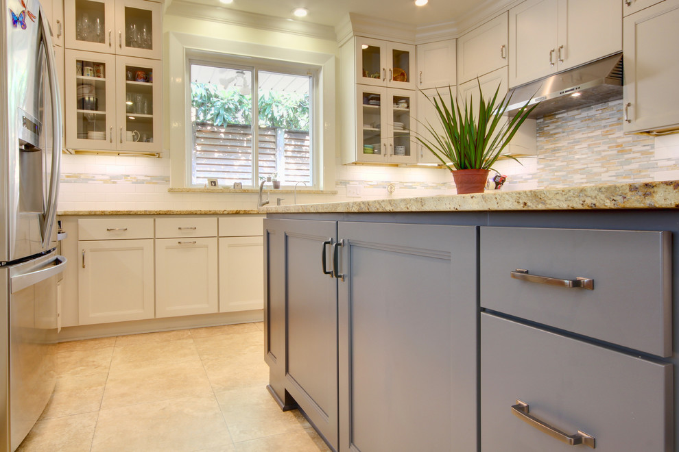 Inspiration for a transitional kitchen remodel in Miami