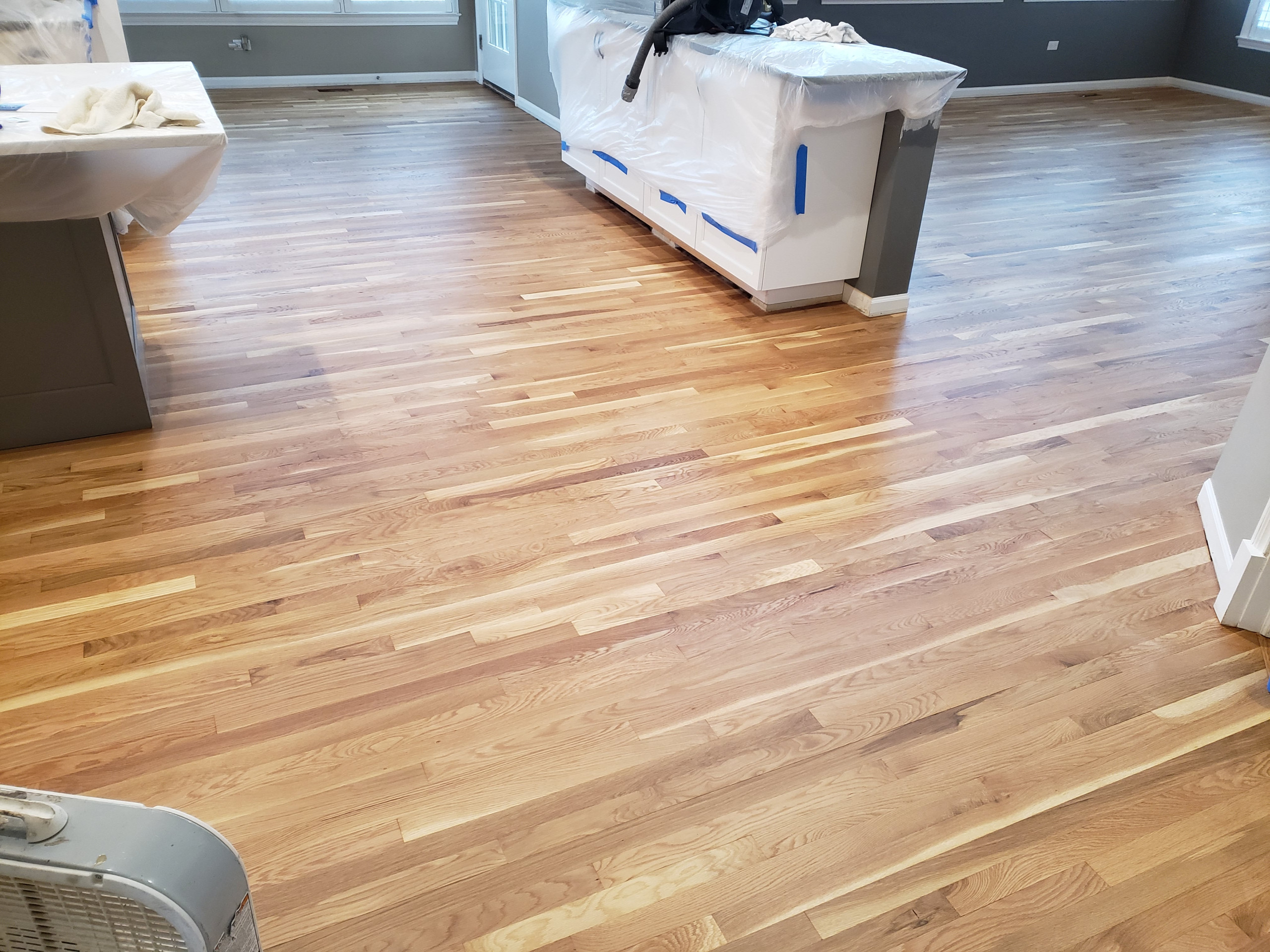 Hawthorn Woods, refinishing 2 and 1/4 prefinished natural Bona finish